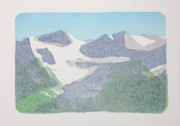 In Progress: Print of Mount Olympus
